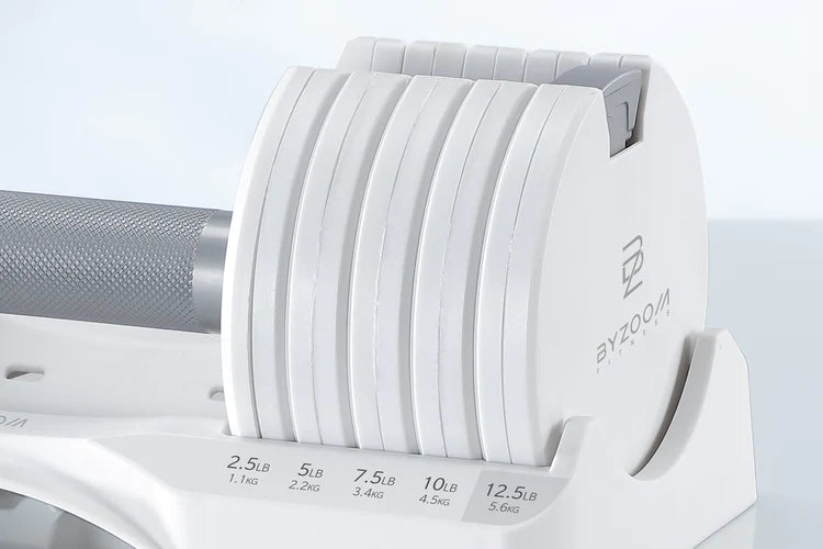 Pure Series 可変式ダンベル 5kgホワイト – Byzoom Fitness JAPAN Pure Series 可変式ダンベル 5kgホワイト – Byzoom Fitness JAPAN