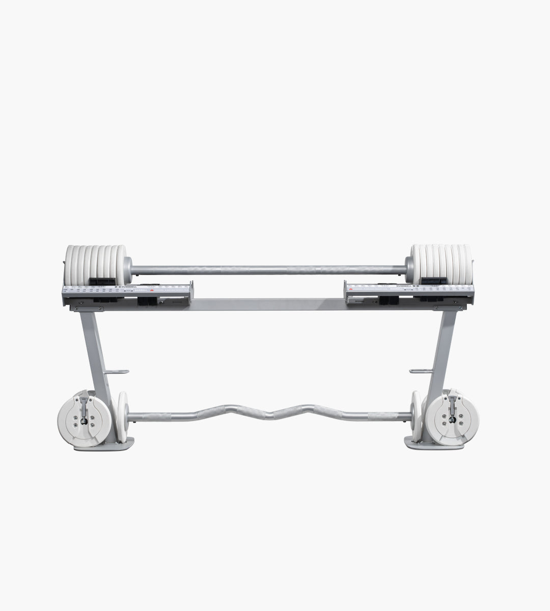 Pure Series MAX 45.3kg 可変式ダンベル 25kg専用 バーベルコンバーター ホワイト