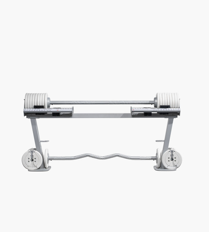 Pure Series MAX 45.3kg 可変式ダンベル 25kg専用 バーベルコンバーター ホワイト